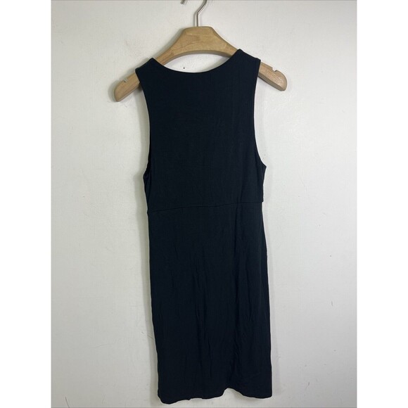 Athleta La Palma Dress Size XXS  2XS Black Crossover Layered Hem Sleeveless - Picture 5 of 7